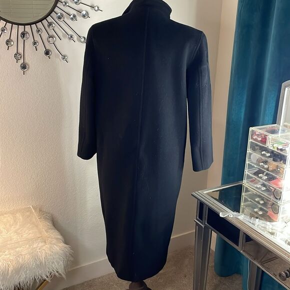 harré benard BENABB HELTZMAN woman’s Black Wool Coat | petite | vintage - Picture 8 of 10